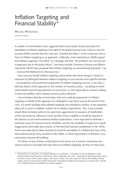 Penning och valutapolitik 2012:1 2012:1 Inflation Targeting and