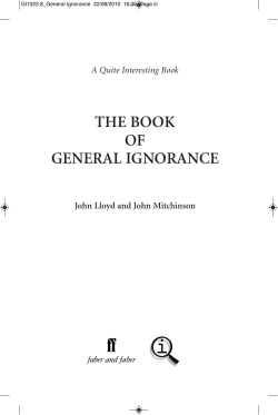 General Ignorance