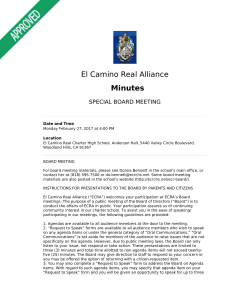 02-27-2017 Approved Minutes - El Camino Real Charter High School