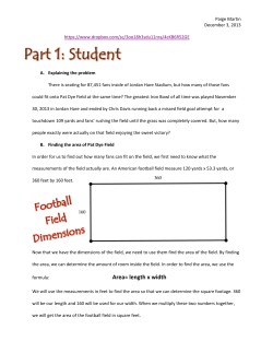 Area= length x width