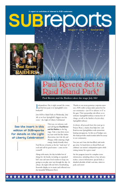 Paul Revere Set to Raid Island Park!
