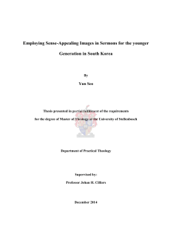 Employing Sense-Appealing Images in Sermons for the younger