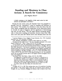 Actions: A Search for Consistency