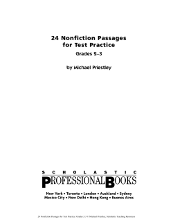 24 Nonfiction Passages for Test Practice