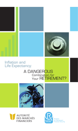 Inflation and Life Expectancy - Autorit&eacute; des march&eacute;s financiers