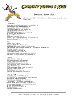 Student Book List