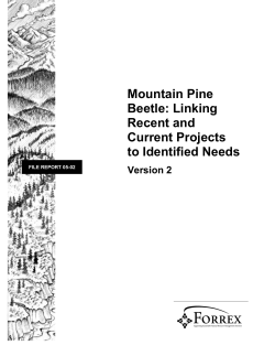Mountain Pine Beetle - Ministry of Forests, Lands and Natural