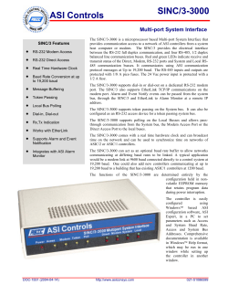 SINC/3-3000 System Interface