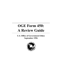 OGE Form 450: A Review Guide