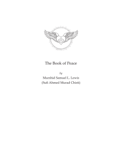 The Book of Peace - Murshid Sam`s Living Stream