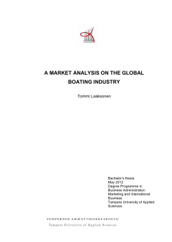 a market analysis on the global boating industry