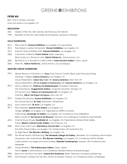 CV - Greene Exhibitions