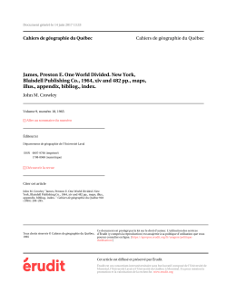 Aucun titre - Erudit.org