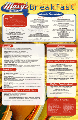 Breakfast - Mary`s Restaurant