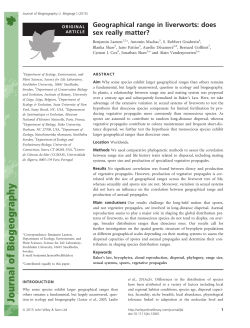 Geographical range in liverworts: does sex really matter?
