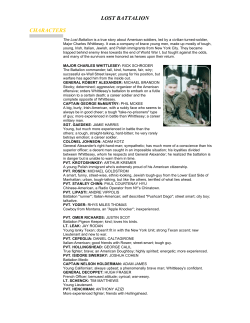 LOST BATTALION CHARACTERS