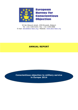 2014 - International Fellowship of Reconciliation