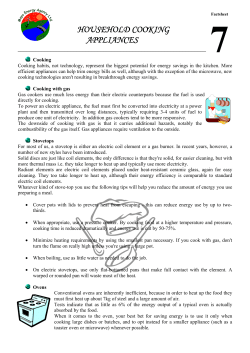 household cooking appliances