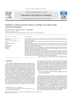 Challenges of shared decision-making: A multiple case study