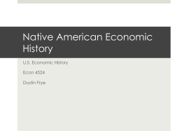 Native American Economic History