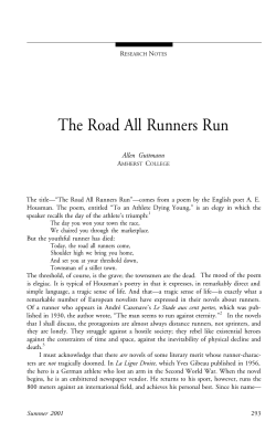 The Road All Runners Run.