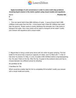 Apply knowledge of unit conversions in order to solve multi