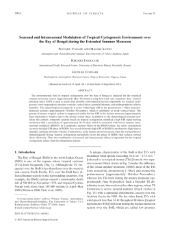 Seasonal and Intraseasonal Modulation of Tropical