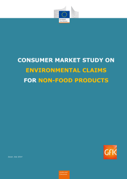consumer market study on environmental claims for non
