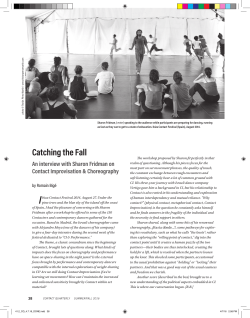 Catching the Fall - Contact Quarterly