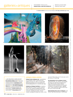 galleries+antiques for insiders` picks, go to INNewYORK.cOm