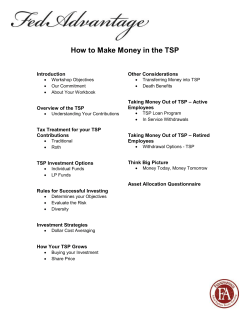 How to Make Money in the TSP