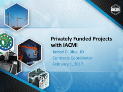 Privately Funded Projects