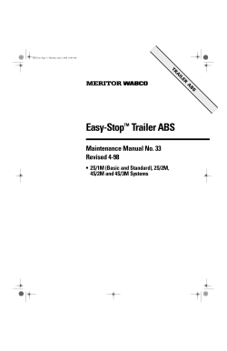 Easy-StopTM Trailer ABS