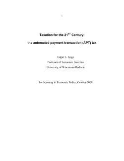 the automated payment transaction (APT) tax