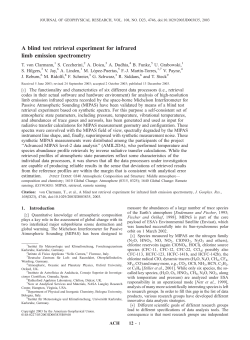 Clarmann, T. von, S. Ceccherini, A. Doicu, A. Dudhia, B