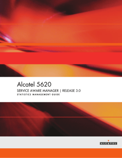 STATISTICS MANAGEMENT GUIDE