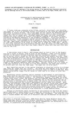 DISTRIBUTION OF PRECIPITATION ON RUGGED TERRAIN IN