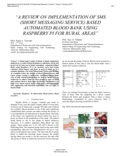 (short messaging service) based automated blood bank