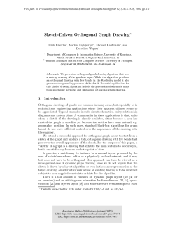 Sketch-Driven Orthogonal Graph Drawing