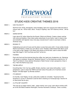 STUDIO KIDS CREATIVE THEMES 2016