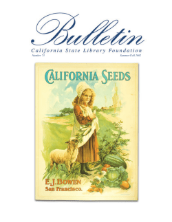 Bulletin 73 - California State Library Foundation