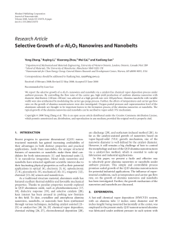 Selective Growth of bold0mu mumu -Al2O3