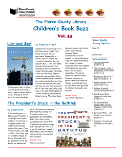 Children`s Book Buzz - Pierce County Library