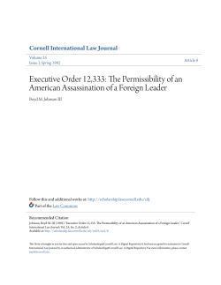 Executive Order 12333 - Scholarship@Cornell Law