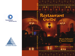 RSA 2006 Restaurant Guide