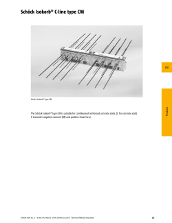 Sch&ouml;ck Isokorb&reg; C-line type CM - Schock