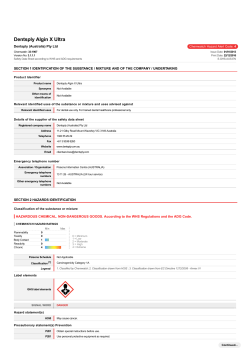 Algin X Ultra 33-11907 MSDS File