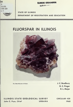 Fluorspar in Illinois - IDEALS @ Illinois