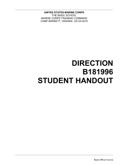DIRECTION B181996 STUDENT HANDOUT
