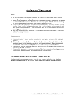 4&mdash;Power of Government